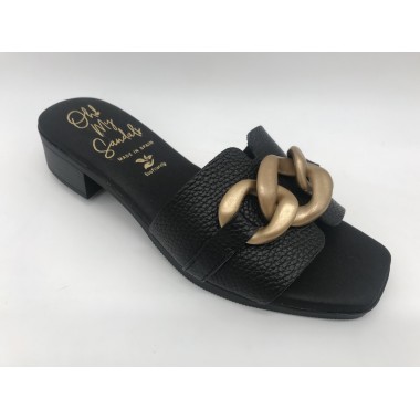 SANDALIA OH! MY SANDALS HEBILLA NEGRO