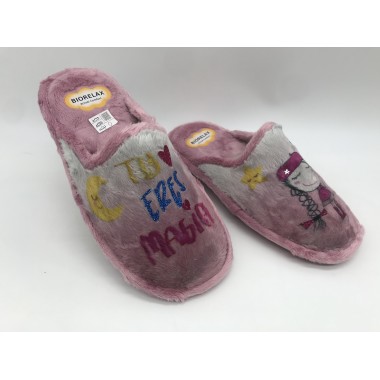 ZAPATILLA BIORELAX FRASE MALVA