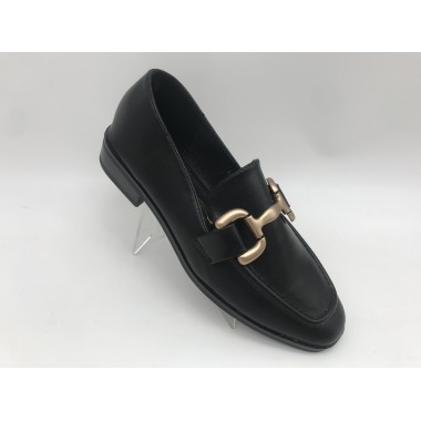 MOCASIN D´ANGELA HEBLLA NEGRO