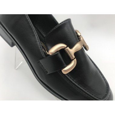 MOCASIN D´ANGELA HEBLLA NEGRO