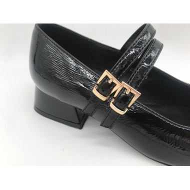 ZAPATO  D´ANGELA CHAROL NEGRO