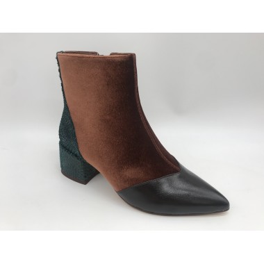 BOTIN AZAREY SERPIENTE MARRON