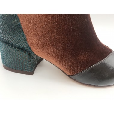 BOTIN AZAREY SERPIENTE MARRON