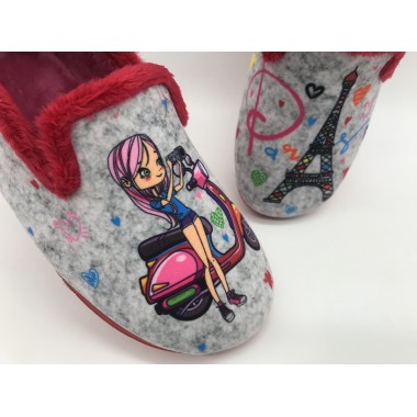 ZAPATILLA ALCALDE PARIS ROJO