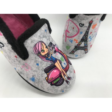 ZAPATILLA ALCALDE PARIS NEGRO