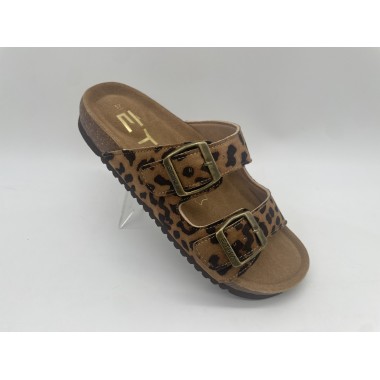 SANDALIA ETIKA HEBILLAS LEOPARDO