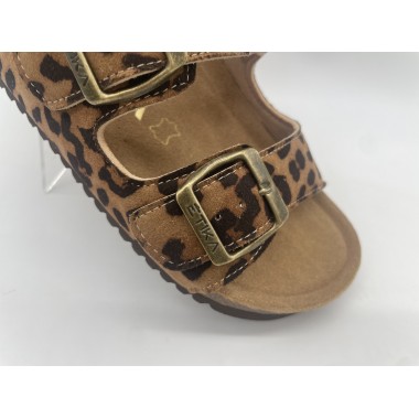 SANDALIA ETIKA HEBILLAS LEOPARDO