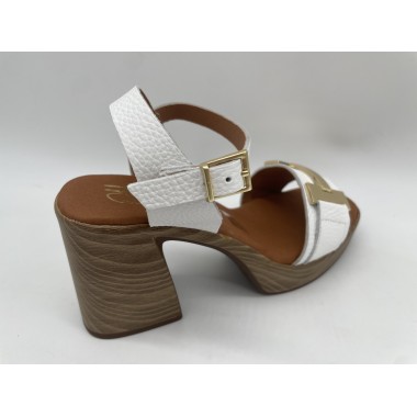SANDALIA OH!! MY SANDALS TACON HEBILLA BLANCO