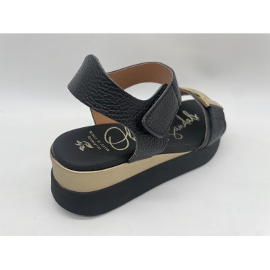 SANDALIA OH!! MY SANDALS PLATAFORMA  HEBILLA NEGRO