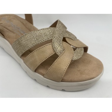 SANDALIA AMARPIES CRUZADA TAUPE