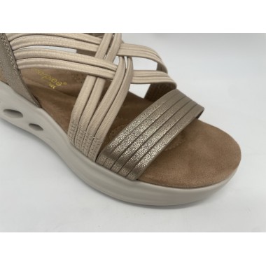 SANDALIA AMARPIES CRUZADA TAUPE