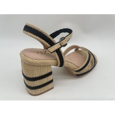 SANDALIA  AZAREY RAFIA BEIG-NEGRO