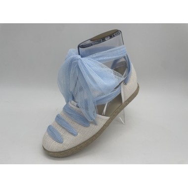 ALPARGATA CHUCHES LINO BLANCO/AZUL