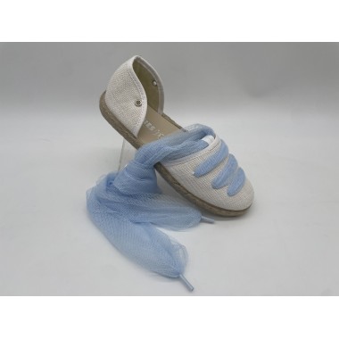 ALPARGATA CHUCHES LINO BLANCO/AZUL