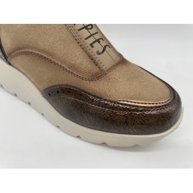 BOTIN  AMARPIES CREMALLERA TAUPE