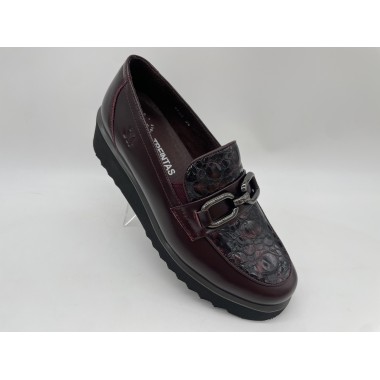 MOCASIN 30´S COCO BURDEOS