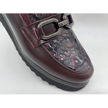 MOCASIN 30´S COCO BURDEOS