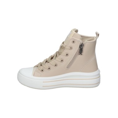 BOTA XTI PLAT. CORDONES BEIG