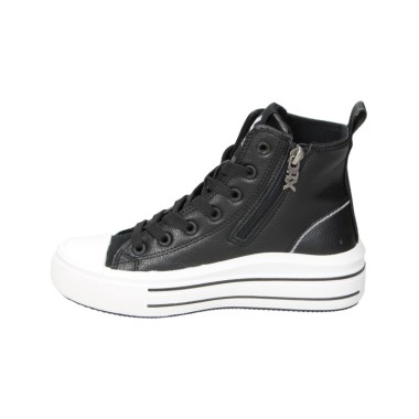 BOTA XTI PLAT. CORDONES NEGRO