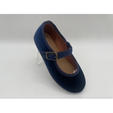 MERCEDES CHUCHES TERCIOPELO MARINO