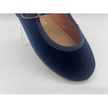 MERCEDES CHUCHES TERCIOPELO MARINO