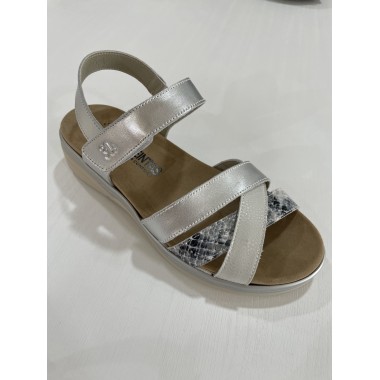 SANDALIA 30´S PRINT PLATA