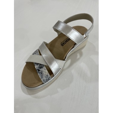SANDALIA 30´S PRINT PLATA