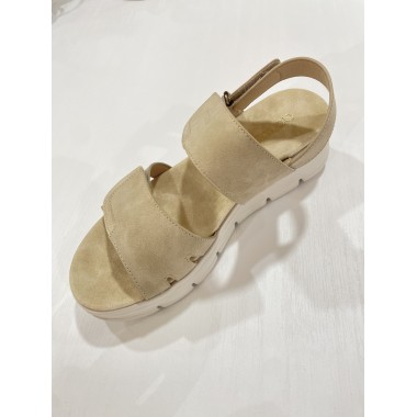 SANDALIA AMARPIES VELCRO BEIG