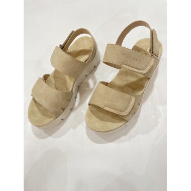 SANDALIA AMARPIES VELCRO BEIG