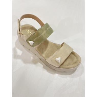 SANDALIA AMARPIES VELCRO KAKI