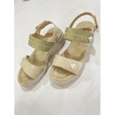 SANDALIA AMARPIES VELCRO KAKI