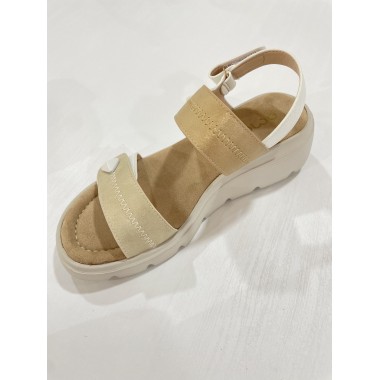 SANDALIA AMARPIES VELCRO TAUPE