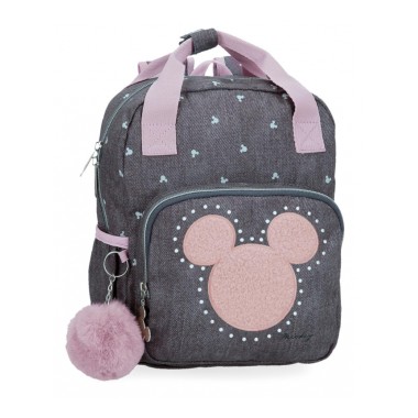 MOCHILA MICKEY PASEO GRAFITO