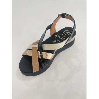 SANDALIA OH!! MY SANDALS COMBINADA NEGRO