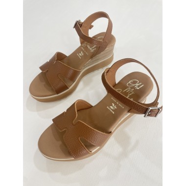 SANDALIA OH!! MY SANDALS CUÑA ROBLE