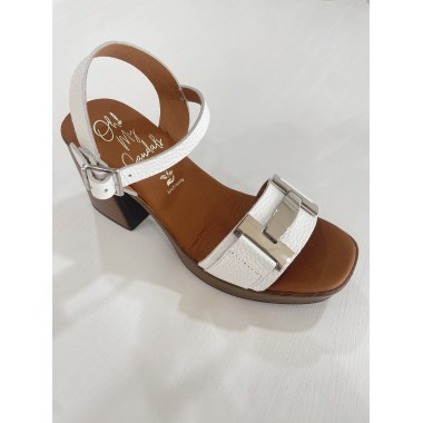 SANDALIA OH!! MY SANDALS TACON BLANCO