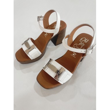 SANDALIA OH!! MY SANDALS TACON BLANCO