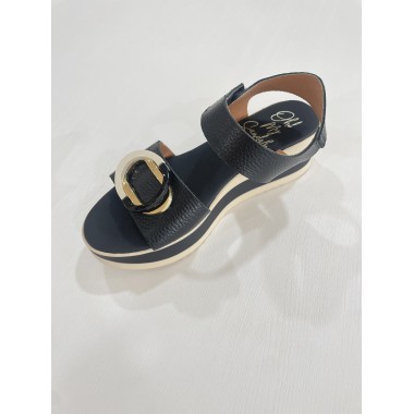 SANDALIA OH!! MY SANDALS PLANA ADORNO NEGRO