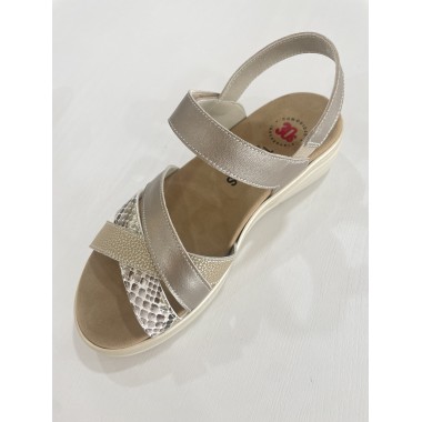 SANDALIA 30´S PRINT ORO