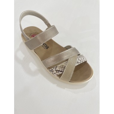 SANDALIA 30´S PRINT ORO