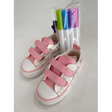 DEPORTIVA BEPPI PINTURA ROSA