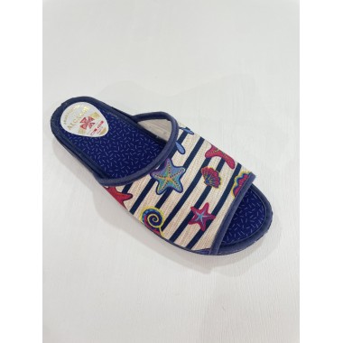 ZAPATILLA ALCALDE ESTRELLAS MARINO