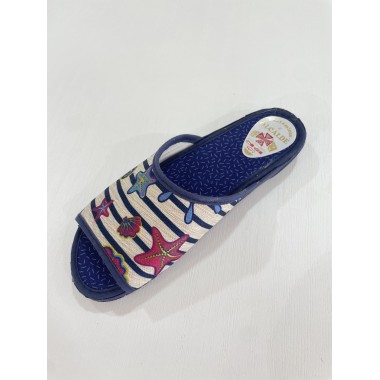 ZAPATILLA ALCALDE ESTRELLAS MARINO