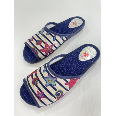 ZAPATILLA ALCALDE ESTRELLAS MARINO