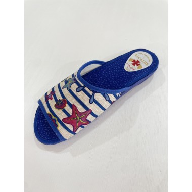 ZAPATILLA ALCALDE ESTRELLAS AZULON