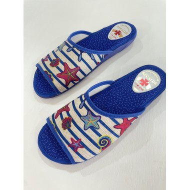 ZAPATILLA ALCALDE ESTRELLAS AZULON