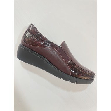 ZAPATO 30´S CUÑA BURDEOS