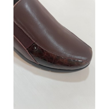 ZAPATO 30´S CUÑA BURDEOS