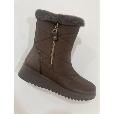BOTIN AMARPIES ACOLCHADO MARRON