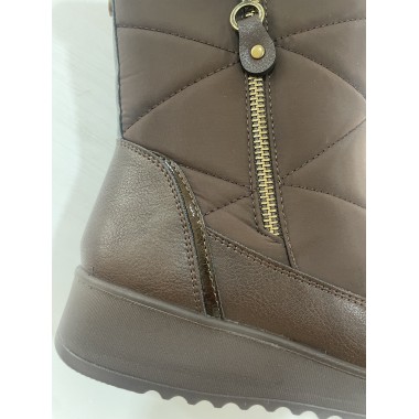 BOTIN AMARPIES ACOLCHADO MARRON